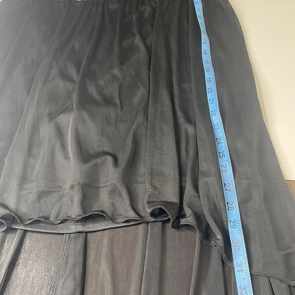 Pompous Girly Womens Sz 18W Black Cocktail Party Dress Sequin Chiffon High Low - Picture 10 of 10